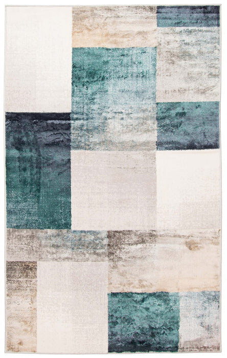 Rylie Teal Area Rug - 5'0\" x 8'0\"