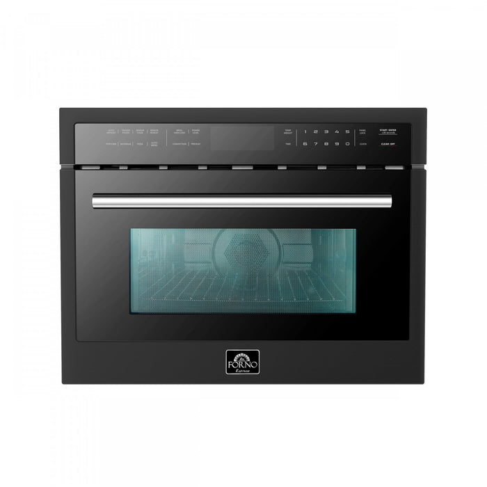 Forno Oliena Espresso Black 24-Inch Built-In Microwave, 1.6 Cu.Ft. - FMWDR3093-24BLK