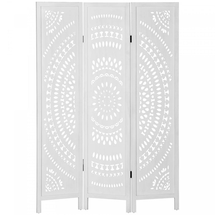 HOMCOM 3 Panel Room Divider, 5.6 Ft Tall Portable Folding Privacy Screen