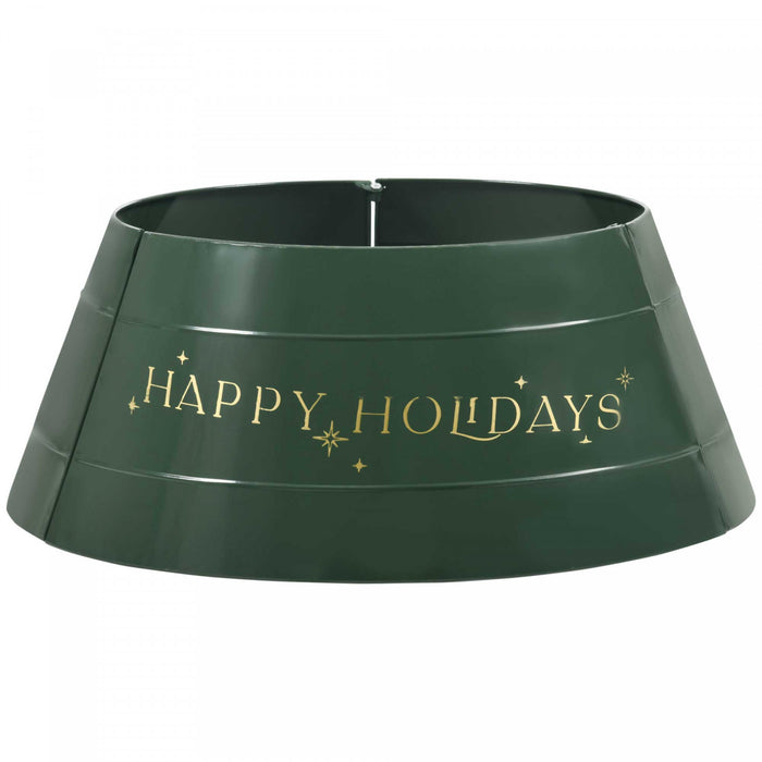Homcom 26 Inch Christmas Tree Collar Ring, Stand Cover For Decor, Green