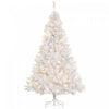 Homcom 6ft Prelit Artificial Christmas Tree With 250 Warm White Led Lights And 1000 Tips