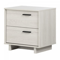 Fynn 2-Drawer Nightstand - End Table with Storage Winter Oak - South Shore 