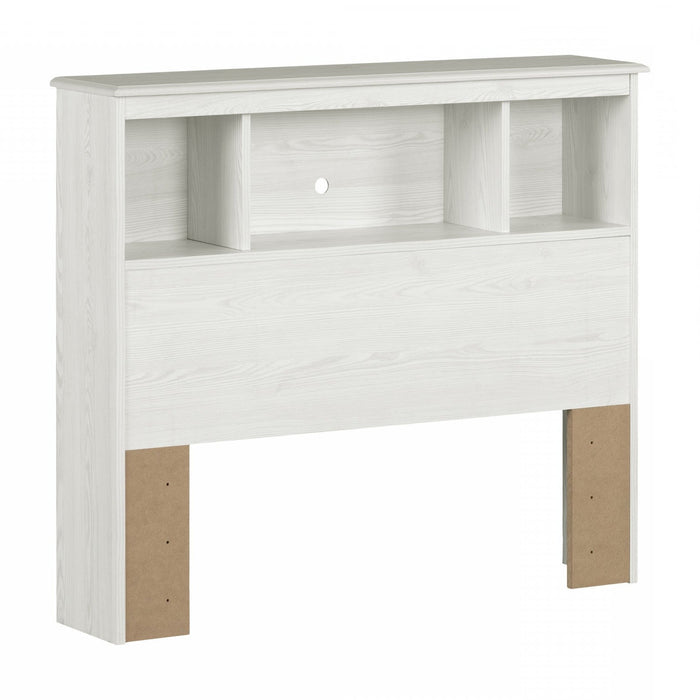Summer Twin Breeze Bookcase Headboard with Storage - White Pine