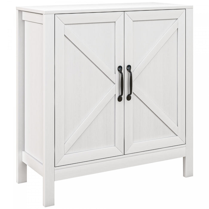 HOMCOM Storage Cabinet, Buffet Sideboard with Adjustable Shelf, White