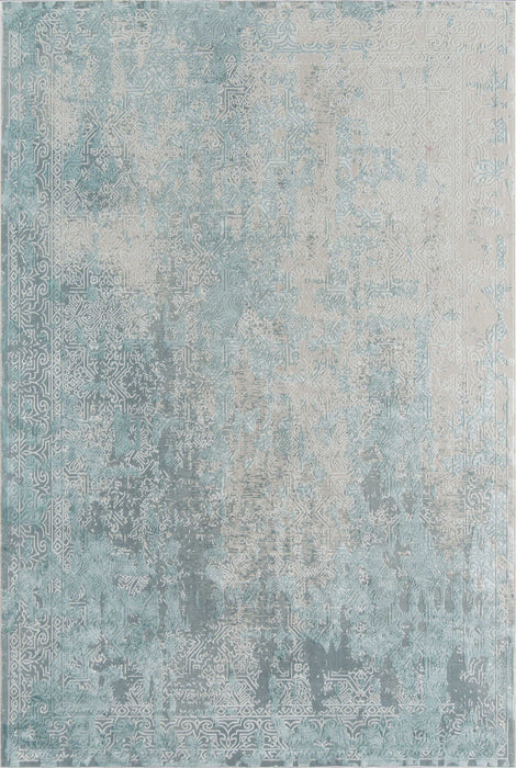 Elysia Traditional 7'9\" x Area Rug in Blue Indoor Area Rug