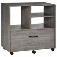 Vinsetto Filing Cabinet With Hanging Rail
