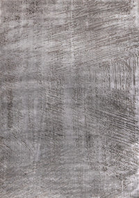 Hudson Grey Cream Distressed Brushstrokes Rug, 7'10