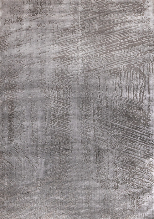 Hudson Grey Cream Distressed Brushstrokes Rug, 7'10\" x 10'6\" Indoor Area Rug