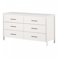 Gravity 6-drawer Dresser - Pure White 
