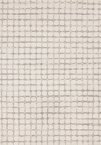 Oslo White Great Pebble Patterned Rug, 7'10
