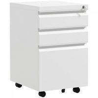 Vinsetto 3-drawer Vertical Filing Cabinet For Letter A4 Legal Size