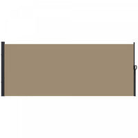 Outsunny 13' X 6' Retractable Side Awning, Garden Privacy Screen, Khaki