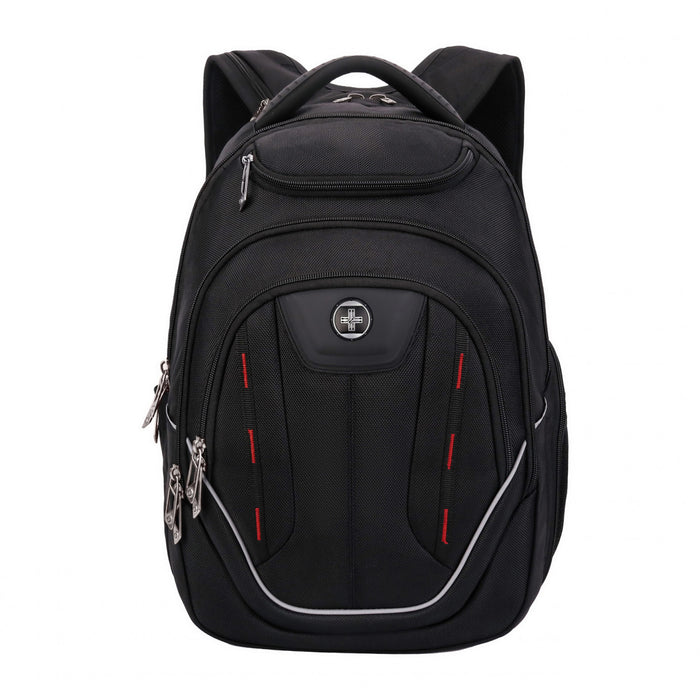 Swissdigital Terabyte Backpack – 15.6\" Laptop Bag, USB Charging, SDD Finder, RFID Protection, Large Capacity, 2-Year Warranty