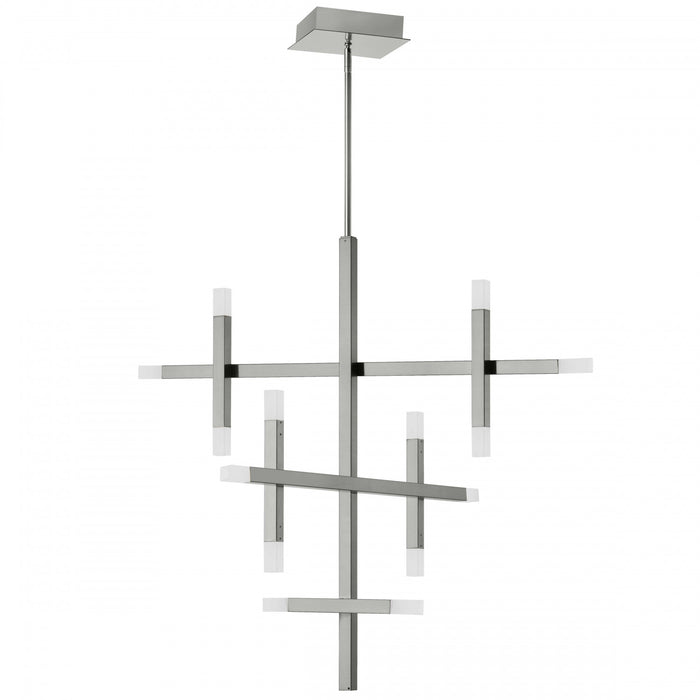 Dainolite Acasia Chandelier 42w Polished Chrome Frosted Acrylic Diffuser Lamp
