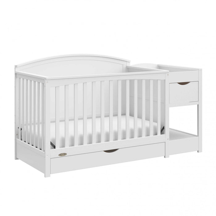 Graco Bellwood 5-in-1 Convertible Crib and Changer - White