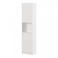 Liora 2-door Narrow Bookcase - Pure White 