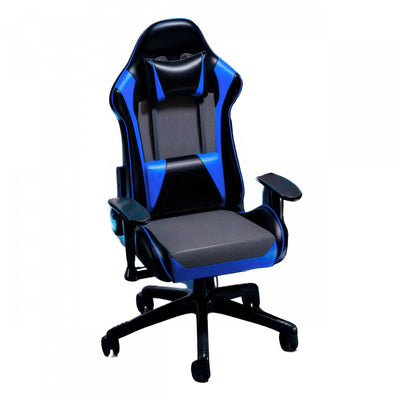 TygerClaw High Back Gaming Chair for Maximum Comfort in Blue Office Chair|TygerClaw Fauteuil de Gaming a Dossier Haut pour un Confort Maximum (Bleu)