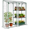 Outsunny Mini Greenhouse, Portable Greenhouse with 3 Shelves, Clear