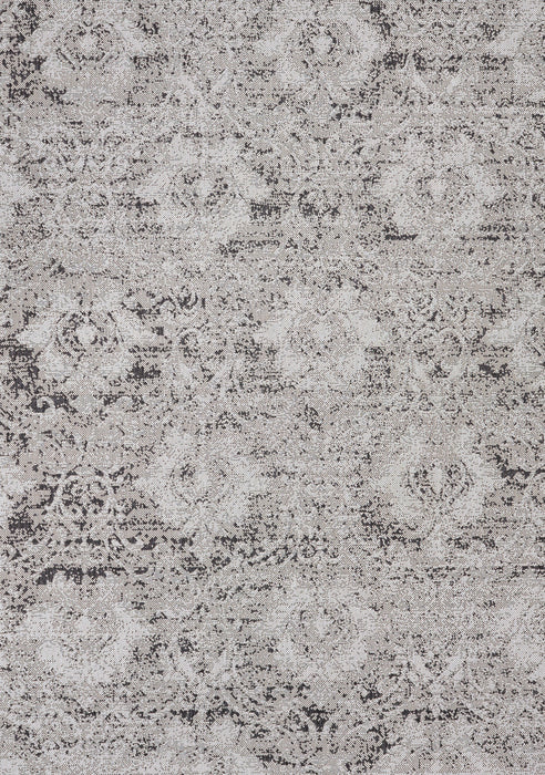 Jackson Distressed Damask Indoor/Outdoor Area Rug - 5'3\" x 7'7\"