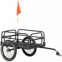 Aosom Bike Trailer Wagon Bicycle Cargo Trailer W/ Suspension, 16