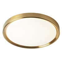 Dainolite Frida Flush Mount 30w Aged Brass Finish Lamp