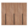 Lee Modern 32\" Wardrobe Closet in Golden Brown - Set of 3 Armoire