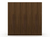 Gramercy Contemporary Modern 82\" Wardrobe Closet in Chestnut Brown