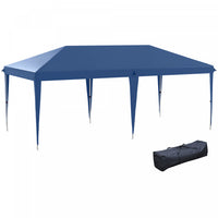Outsunny 10'x19' Outdoor Easy Set Up Pop Up Tent Party Tent With Carry Bag