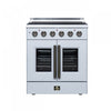 Galiano 30 Inch French Door Electric Range, 4 radiant burners, 4.32 cu.ft., White - FFSEL6917-30WHT
