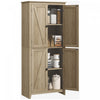 HOMCOM 72\" Freestanding Kitchen Pantry, Buffet Cabinet, Natural