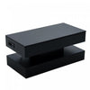 Flexi 39.9 Inch Hydraulic Lift-Top Coffee Table with LED Lighting and Hidden Storage, Black | Flexi Table Basse Relevable Hydraulique 39.9 po avec Eclairage LED et Rangement Cache, Noir