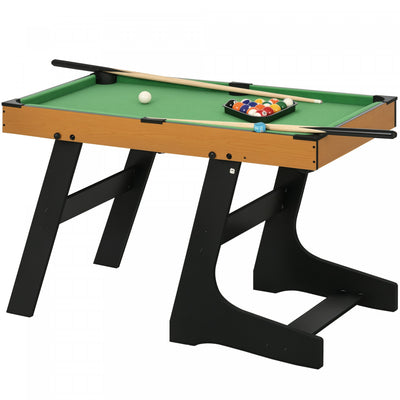 Soozier 38" Folding Mini Pool Table Set Tabletop Billiards Game with Cues