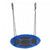 Outsunny 43.25\" Saucer Swing Giant Hanging Tree Swing, Nest Web Rope Seat, Adjustable Hanging Ropes For Indoor Outdoor Children 3-12 Years Old, Blue