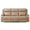 Marlow 84 in. Leather Match Power Reclining Sofa with USB/USB-C - Taupe