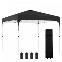 Outsunny 10' X 10' Pop Up Canopy Tent With Sand Bags, Upf 50+ Instant Sun Shelter, Tents For Parties