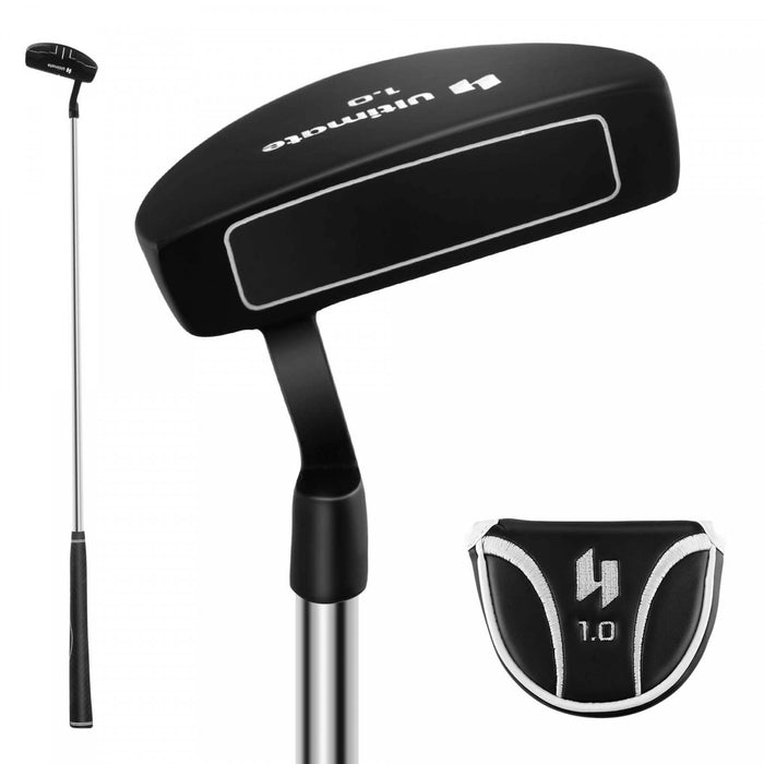 Ultimate 35\" Golf Putter Mallet Style Putter With Alignment Aid Rubber Grip & Head Cover