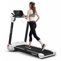 Superfit 2.25hp Folding Electric Motorized Treadmill W/ Speaker