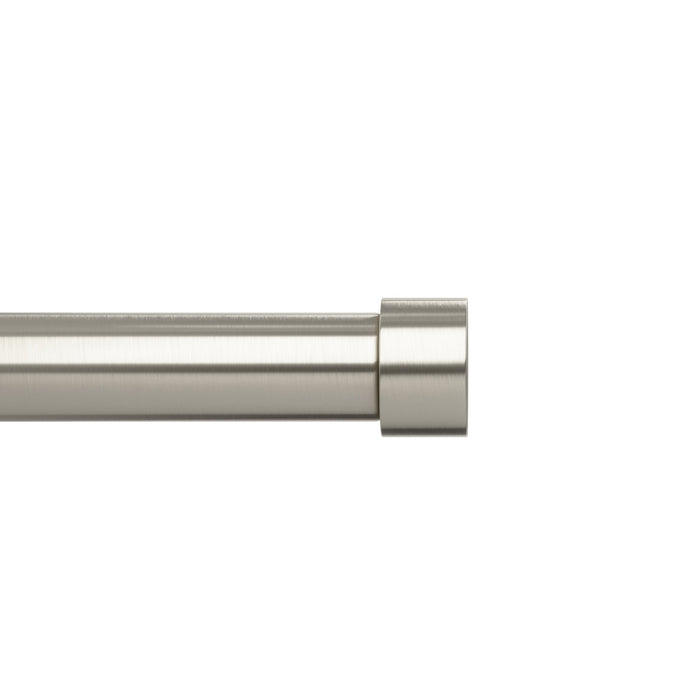 Umbra Cappa Nickel Expandable 1\" Curtain Rod - 36\"-66\" 