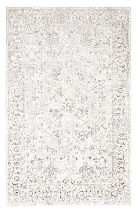 Mira Traditional 2'8\" x 8'2\" Runner Rug in Grey Indoor Area Rug