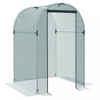 Outsunny 4' X 4' Plant Protection Tent Crop Cage With Door, Green
