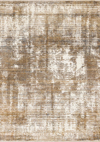 Sydney Brown Cream Grey Distressed Rug, 5'3