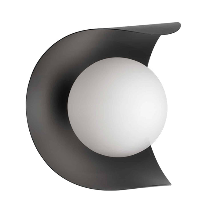 Dainolite Crescent 1 Light Wall Sconce Matte Black Finish Lamp