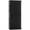 HOMCOM Kitchen Pantry, Freestanding Buffet Cabinet with 4 Doors, Black