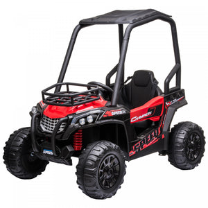 Aosom Kids Ride On Car 12v Battery-powered Electric Off-road Utv Toy 1.8-3.7 Mph With High Roof Parental Remote Control Music Lights Mp3 Suspension Wheels For 37-96 Months