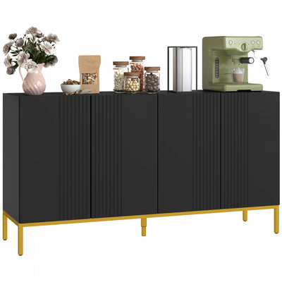 HOMCOM Sideboard Buffet Cabinet with Adjustable Shelves, Soft-Close Doors