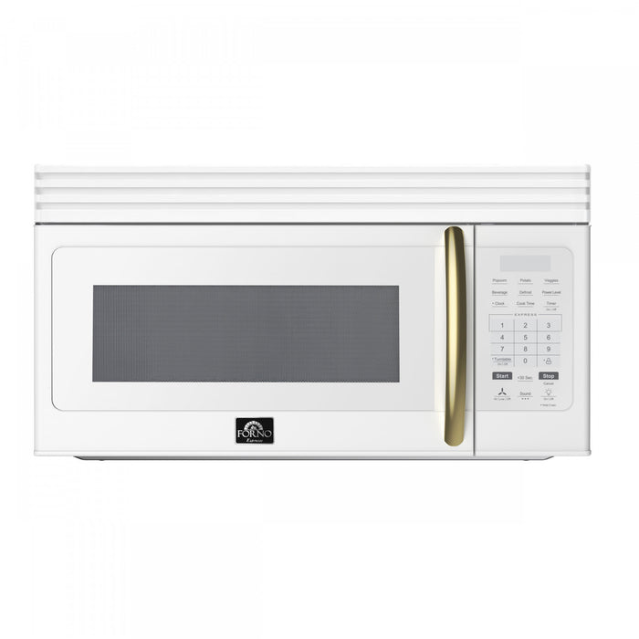 Forno Scalo 30-Inch Over the Range Microwave, White, 1.6 cu.ft - FOTR3007-30WHT