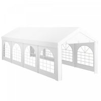 Outsunny 10' X 26' Party Tent, Heavy Duty Outdoor Canopy Tent Shelter Portable Garage Wi