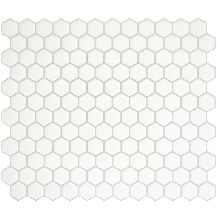 Smart Tiles Peel and Stick 4-Sheet 11 x 10 Backsplash - Hexago