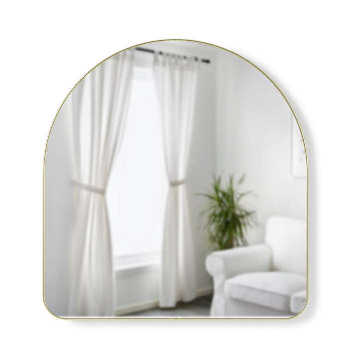 Umbra Arched 34\" x 36\" Mirror - Brass