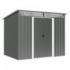Outsunny 8.5' X 6' Garden Storage Shed With Skylight, Dark Grey
